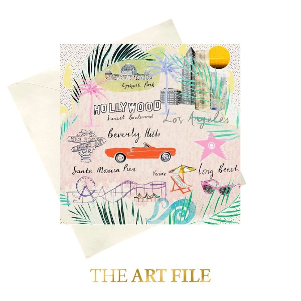 The Art File - Поздравителна картичка "Лос Анджелис"  1